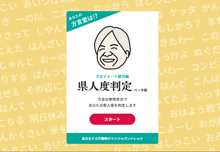 あなたの地元愛が試される 県人度判定 が面白い